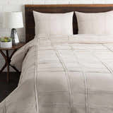 Queens Contemporary Light Gray Bedding Euro Sham- Clearance
