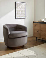 Hithadhoo Dark Red Swivel Chair