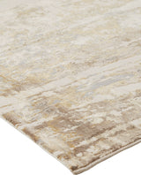 Feizy Parker Transitional Abstract - Tan/Ivory/Gray Area Rug