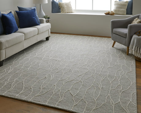 Feizy Enzo Transitional Abstract - Taupe/Ivory Area Rug