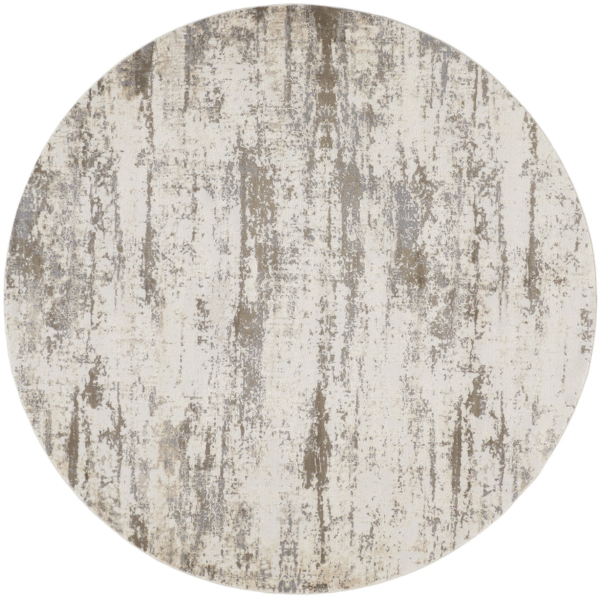 Feizy Parker Transitional Abstract - Ivory/Brown Area Rug