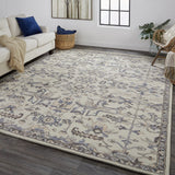 Feizy Fallon Traditional Oriental - Ivory/Gray Area Rug