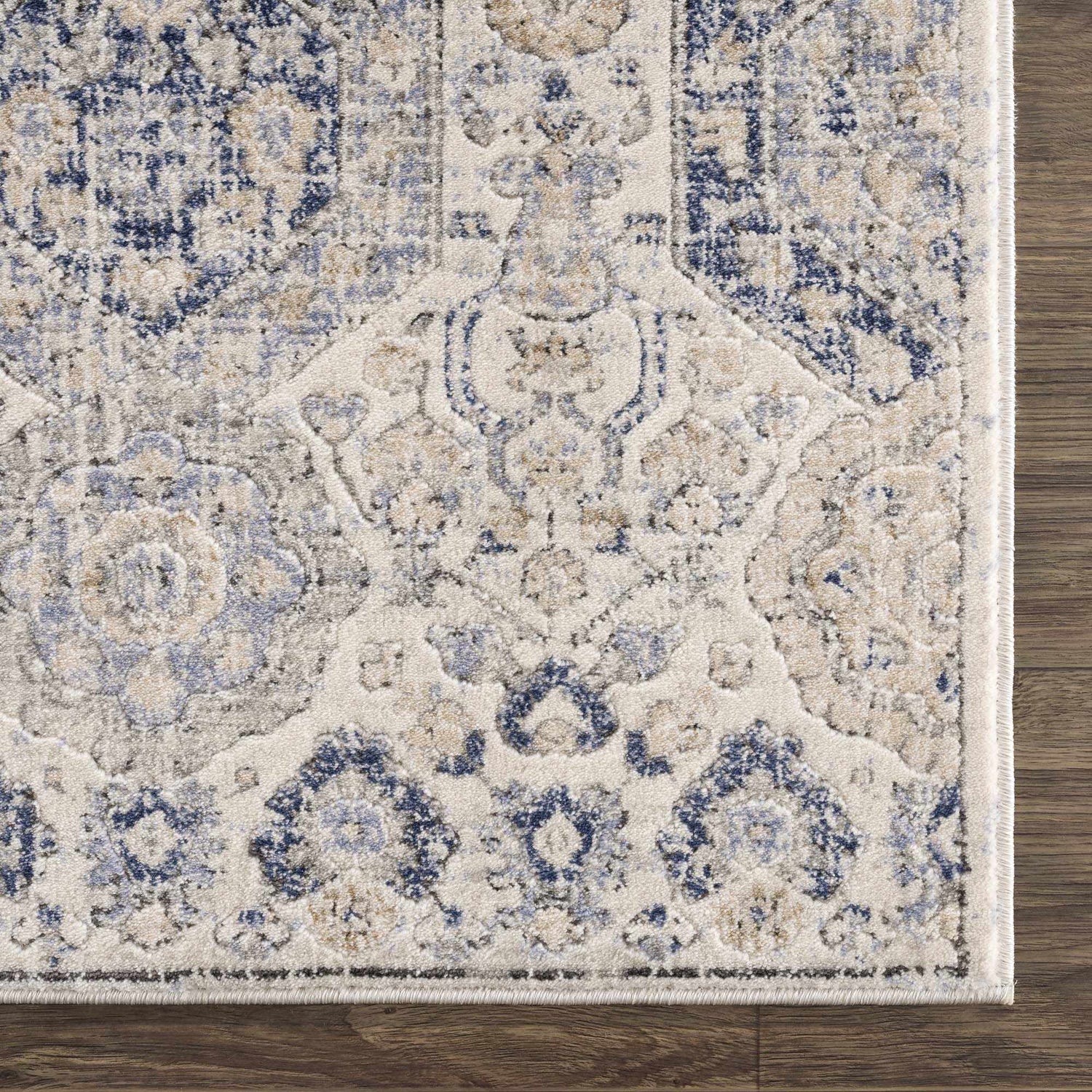 Sample Parkerfield Cream & Blue Area Rug