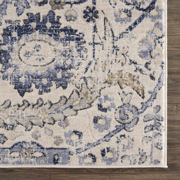 Sample Georgiana Beige & Blue Area Rug