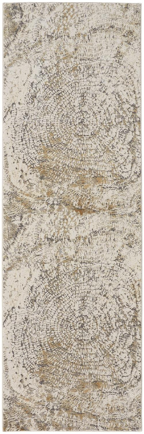 Feizy Parker Transitional Abstract - Ivory/Tan/Gray Area Rug