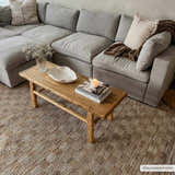 Made to Order Custom Size Ionut Checkered Jute Area Rug