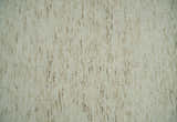 Ivory and Brown Abstract Hand Tufted Multi Size Natural Wool Area Rug