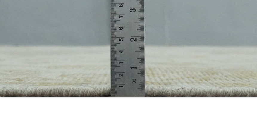 Ivory and Brown distressed finished Traditional Floral Low Pile Multi Size wool Area Rug