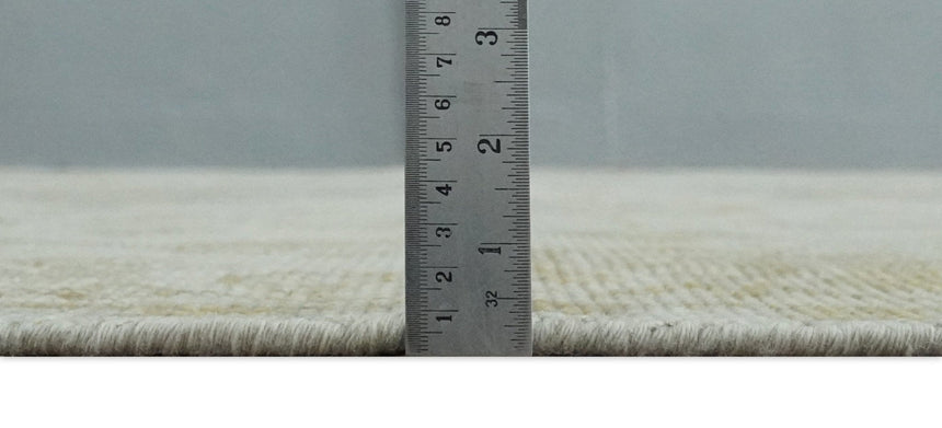 Ivory and Brown distressed finished Traditional Floral Low Pile Multi Size wool Area Rug