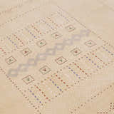 Ivory Contemporary Design Hand Loomed Wool Area Rug