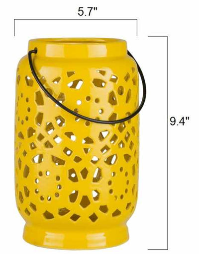 Jeiseyville Yellow Outdoor Lantern