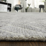 Feizy Asher Transitional Geometric - Taupe/Gray/Ivory Area Rug - Clearance