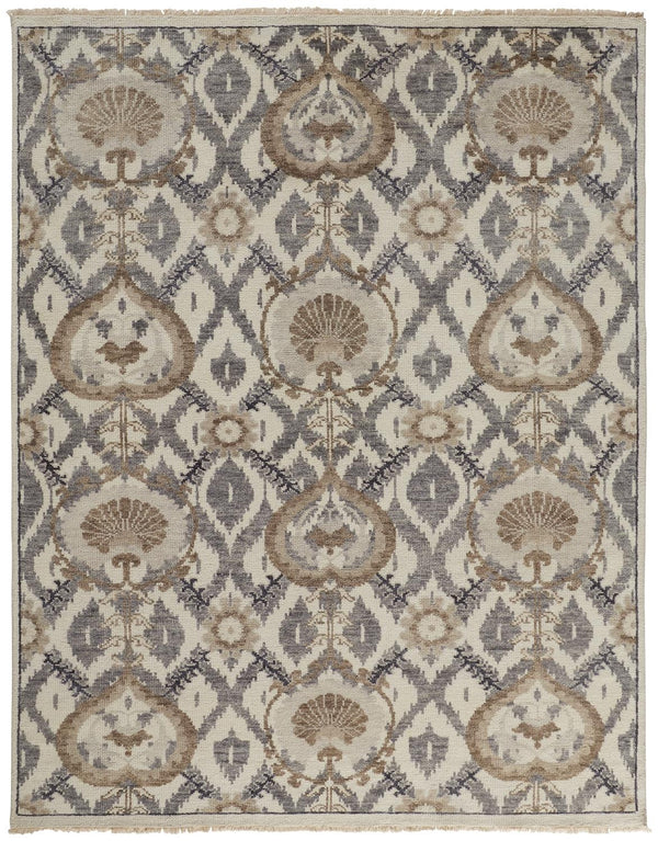 Feizy Beall Traditional Oriental - Ivory/Gray/Taupe Area Rug