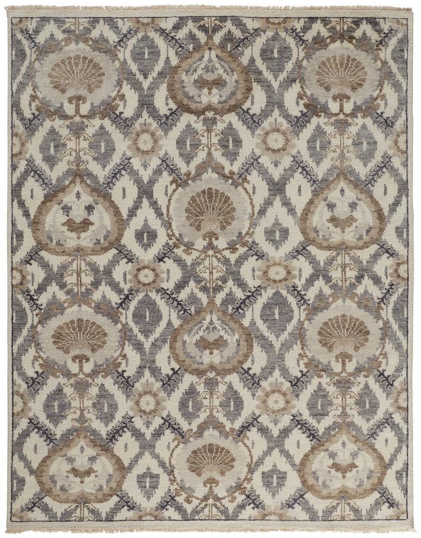 Feizy Beall Traditional Oriental - Ivory/Gray/Taupe Area Rug