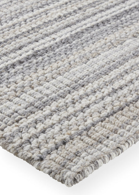 Feizy Keaton Transitional Solid - Gray/Taupe Area Rug - Clearance