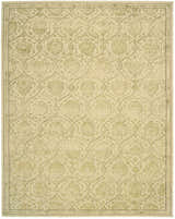 Close-up of the Nourison Regal Gravel Persian rug, showcasing its floral pattern and subtle gravel color.