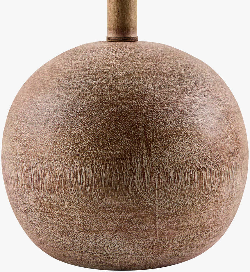 Cool Orange Traditional Table Lamp with linen details for bedside or console tables