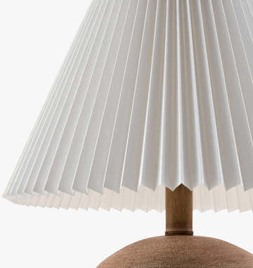 Cool Orange Traditional Table Lamp with linen details for bedside or console tables