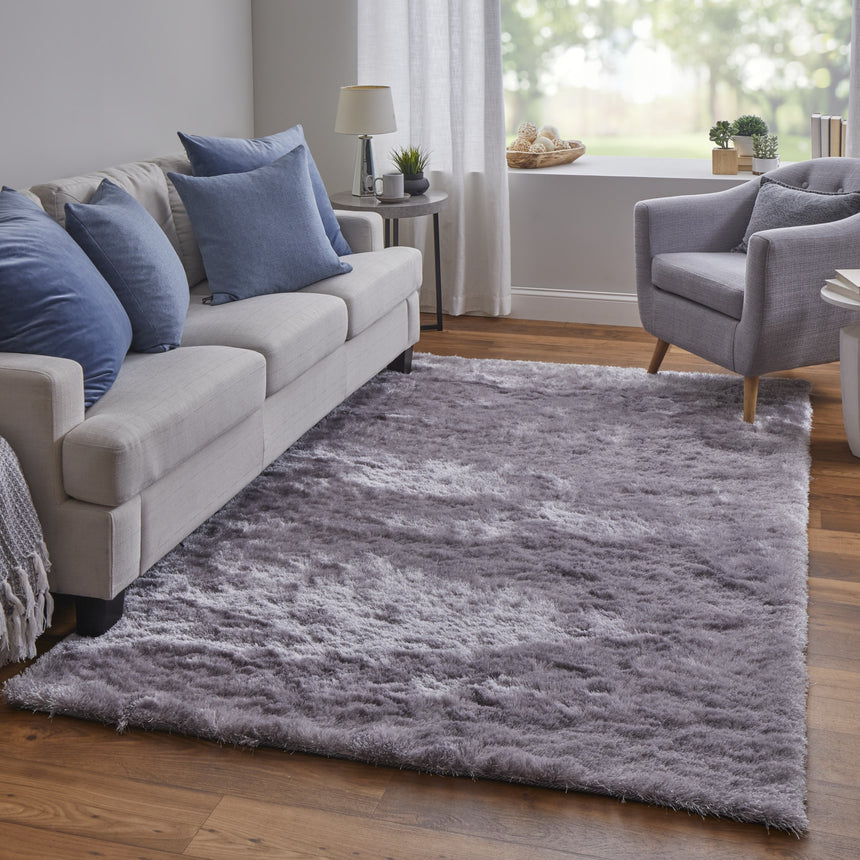 Feizy Indochine Modern Solid - Purple Area Rug