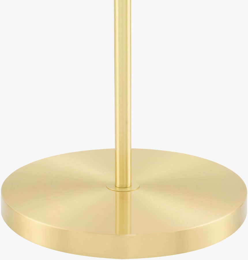 Tan Traditional Floor Lamp with linen details for living rooms or reading corners