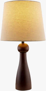 Villamejil Dark Brown Wood Table Lamp