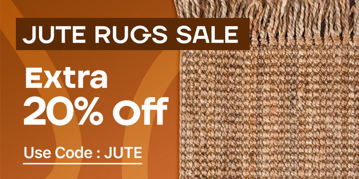 Extra 20% discount on selected rugs. Use code: JUTE