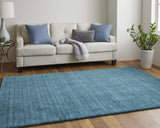 Feizy Luna Modern Solid - Blue/Green Area Rug