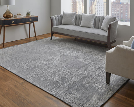 Feizy Eastfield Modern Abstract - Gray Area Rug