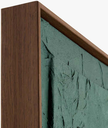 Soft Deep Teal Modern Framed Wall Art for modern gallery walls