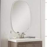 Kopparberg Metallic Silver Gold Frame Round Mirror