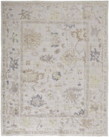 Feizy Wendover Transitional Floral & Botanical - Tan/Ivory/Orange Area Rug