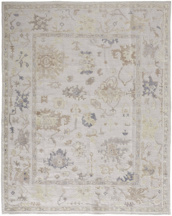 Feizy Wendover Transitional Floral & Botanical - Tan/Ivory/Orange Area Rug