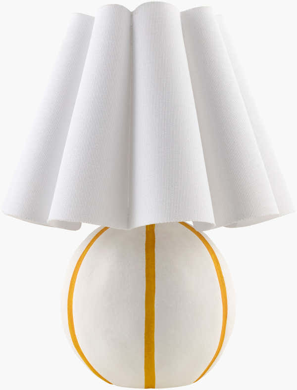 Bright Light Gray Traditional Table Lamp with linen details for bedside or console tables