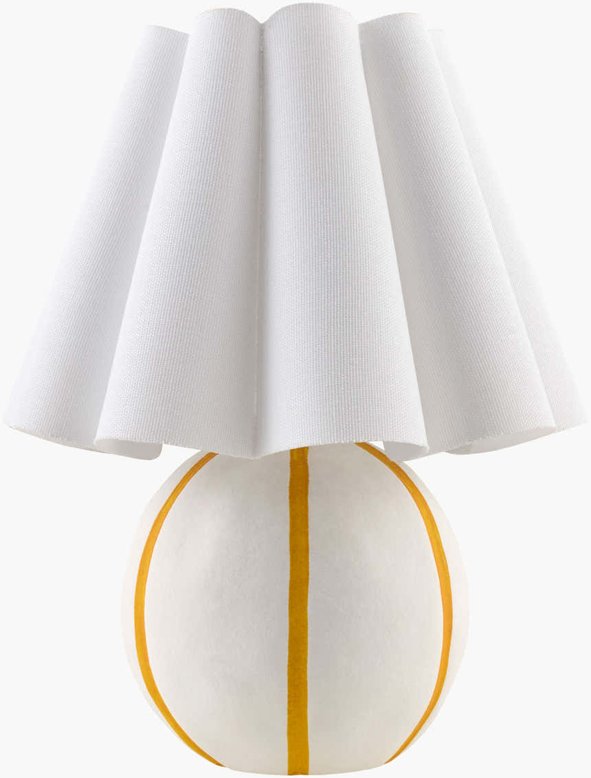 Bright Light Gray Traditional Table Lamp with linen details for bedside or console tables