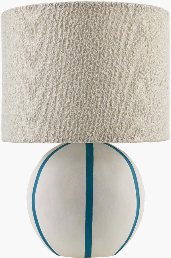 Soft Beige Traditional Table Lamp with linen details for bedside or console tables