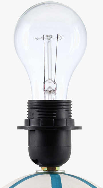 Rich White Traditional Table Lamp with linen details for bedside or console tables