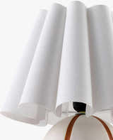 Rich Orange Traditional Table Lamp with linen details for bedside or console tables