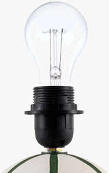 Muted Light Gray Traditional Table Lamp with linen details for bedside or console tables