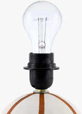 Warm Beige Traditional Table Lamp with linen details for bedside or console tables