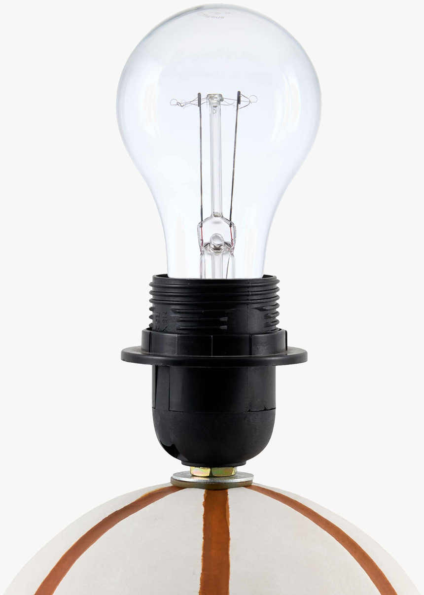 Warm Beige Traditional Table Lamp with linen details for bedside or console tables