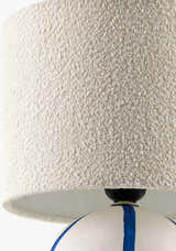 Deep Beige Traditional Table Lamp with linen details for bedside or console tables