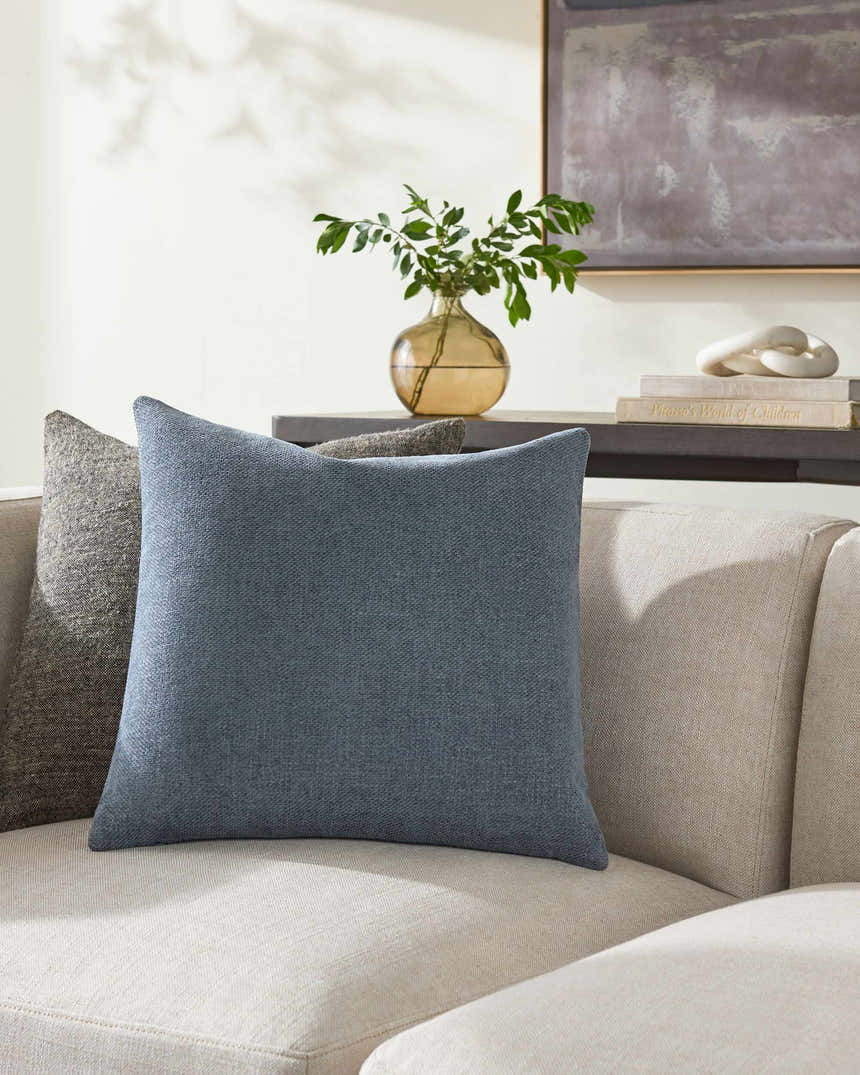 Zuill Slate Blue Throw Pillow - Clearance