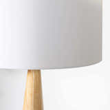 Baugo White Ceramic Table Lamp