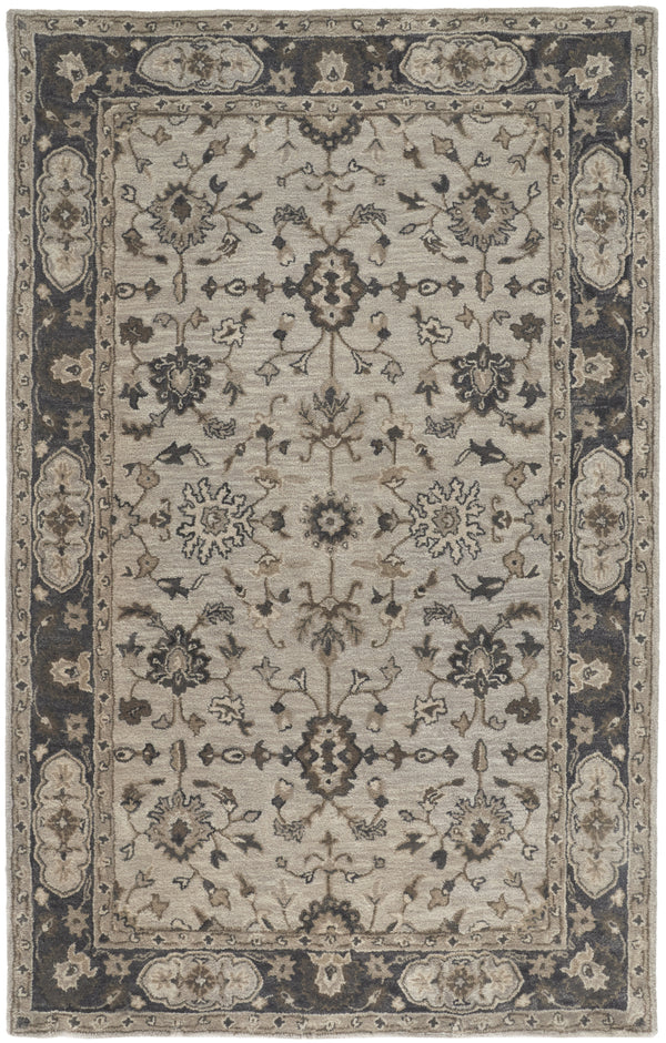 Feizy Eaton Traditional Oriental - Gray/Ivory/Taupe Area Rug