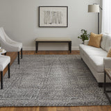 Feizy Dering Modern Polka Dots - Gray/Tan/Taupe Area Rug