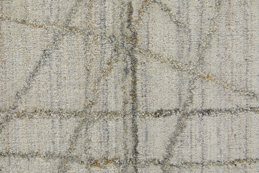 Feizy Whitton Modern Abstract - Ivory/Gray Area Rug