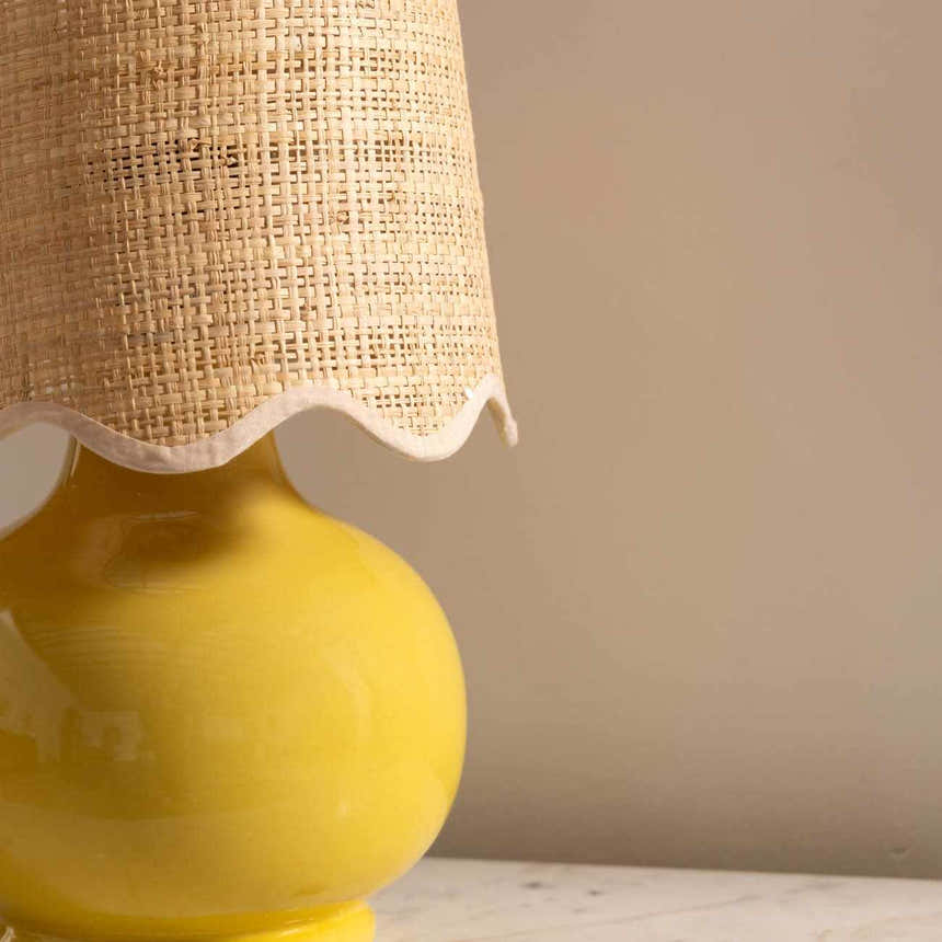 Nesuo Yellow Ceramic Table Lamp