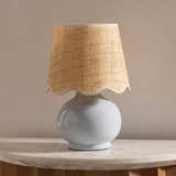 Tocae Blue Solid Ceramic Table Lamp