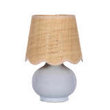 Tocae Blue Solid Ceramic Table Lamp