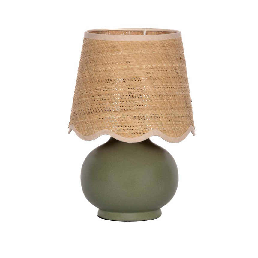 Kupua Green Solid Ceramic Table Lamp